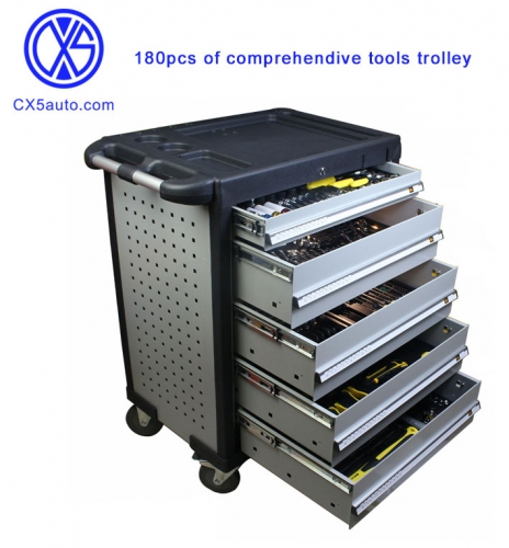 180pcs of comprehendive tools trolley
