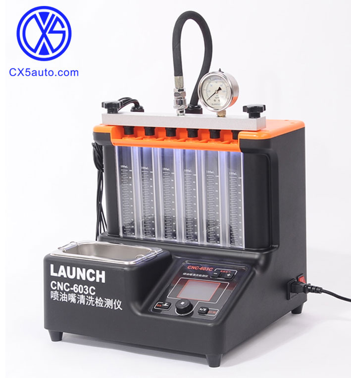 LAUNCH CNC603C multilanguage Fuel Injector testing cleaning machine