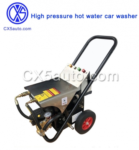 Electric powered hot water pressure washers